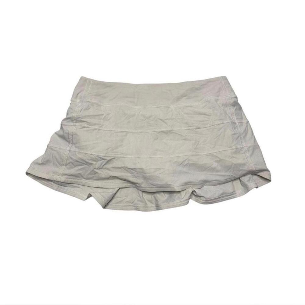 Lululemon Pleated White Activewear Womens skirt size 10 gorp core outdoor summer
